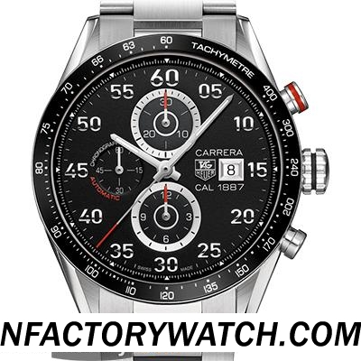 豪雅TAG HEUER CARRERA 卡萊拉系列 CAR2A11.BA0799 複刻的ETA7750 自動機械計時機芯-rhid-117824