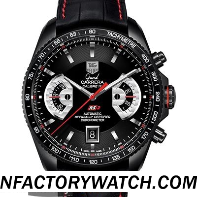 豪雅TAG HEUER 超級卡萊拉 CAV518B.FC6237 亞洲ETA-7750自動計時碼錶 钛合金 黑色錶盤與SS標志-rhid-117822