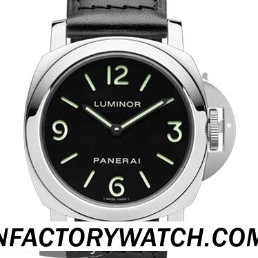 沛納海Panerai LUMINOR BASE Pam00112 Pam112 洲版ETA-6497-2 17J 手上鏈機械機芯 316F不鏽鋼錶殼 -rhid-117468