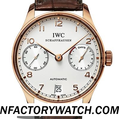 萬國IWC Portuguese 葡萄牙 IW500113 316L精鋼 電鍍玫瑰金 防劃藍寶石水晶與AR-rhid-117554