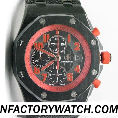 愛彼AP 皇家橡樹系列 Royal Oak Offshore 26299SN.OO.D001GA.01 316L不鏽鋼錶殼離子電鍍黑色 防刮藍寶石水晶-rhid-117612