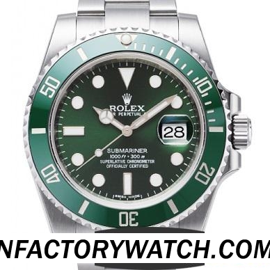 勞力士Rolex 潛航者 Submariner 116610LV 綠水鬼 V5 實心316F精鋼錶殼 藍寶石水晶 316F不鏽鋼錶帶 終極版-rhid-117684