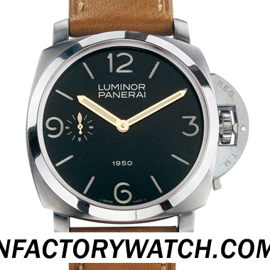 沛納海 Panerai Luminor 1950 pam00127/pam127 316F不鏽鋼錶殼 三明治錶盤和指針-rhid-117542